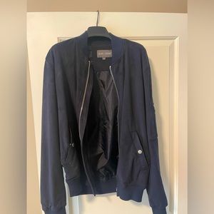 Slate and Stone Suede Bomber Jacket size M